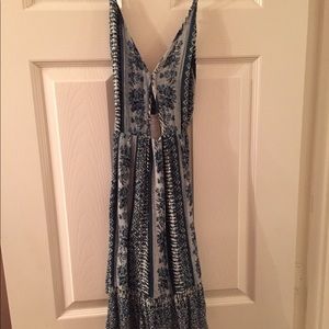 Backless spaghetti strap dress